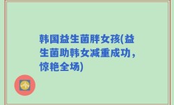 韩国益生菌胖女孩(益生菌助韩女减重成功，惊艳全场)