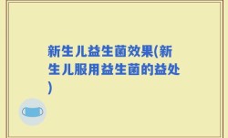 新生儿益生菌效果(新生儿服用益生菌的益处)
