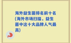海外益生菌排名前十名(海外市场扫描，益生菌中这十大品牌人气最高)