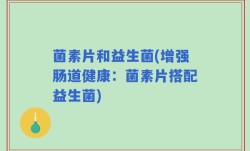 菌素片和益生菌(增强肠道健康：菌素片搭配益生菌)