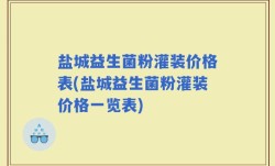 盐城益生菌粉灌装价格表(盐城益生菌粉灌装价格一览表)