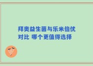 拜奥益生菌与乐米倍优对比 哪个更值得选择