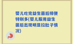 婴儿吃完益生菌后排便特别多(婴儿服用益生菌后出现明显拉肚子情况)