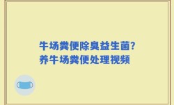 牛场粪便除臭益生菌？养牛场粪便处理视频