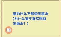 猫为什么不喝益生菌水(为什么猫不喜欢喝益生菌水？)