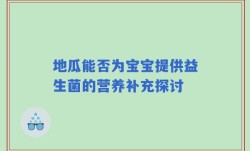 地瓜能否为宝宝提供益生菌的营养补充探讨