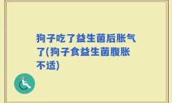 狗子吃了益生菌后胀气了(狗子食益生菌腹胀不适)