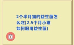 2个半月猫的益生菌怎么吃(2.5个月小猫如何服用益生菌)