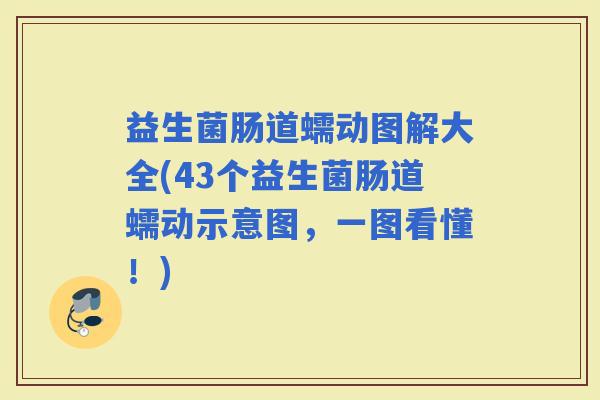 益生菌肠道蠕动图解大全(43个益生菌肠道蠕动示意图，一图看懂！)