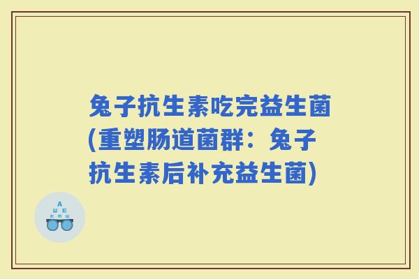 兔子抗生素吃完益生菌(重塑肠道菌群：兔子抗生素后补充益生菌)
