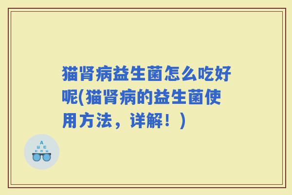 猫益生菌怎么吃好呢(猫的益生菌使用方法，详解！)