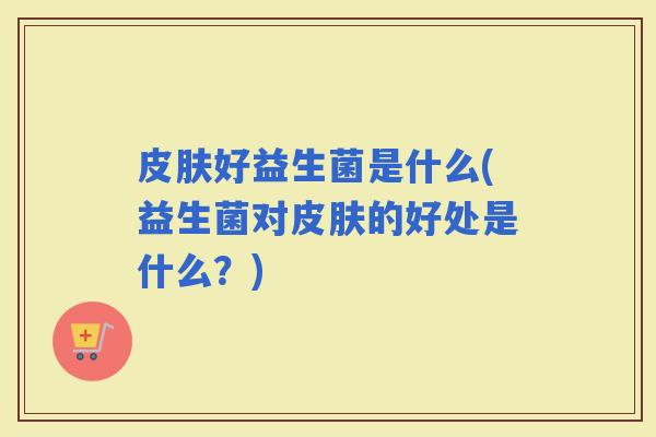 好益生菌是什么(益生菌对的好处是什么？)