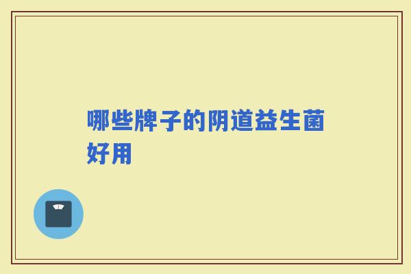 哪些牌子的益生菌好用