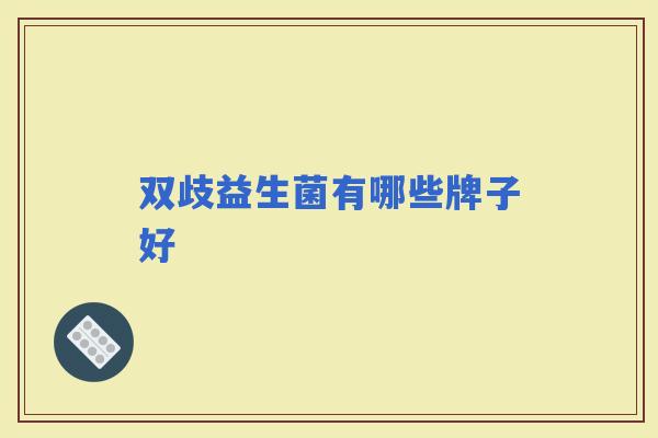 双歧益生菌有哪些牌子好