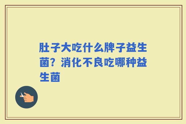 肚子大吃什么牌子益生菌?吃哪种益生菌 肚子大吃什么牌子益生菌?吃哪种益生菌