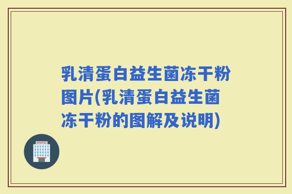 乳清蛋白益生菌冻干粉图片(乳清蛋白益生菌冻干粉的图解及说明)