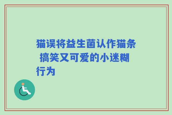 猫误将益生菌认作猫条 搞笑又可爱的小迷糊行为 猫误将益生菌认作猫条 搞笑又可爱的小迷糊行为