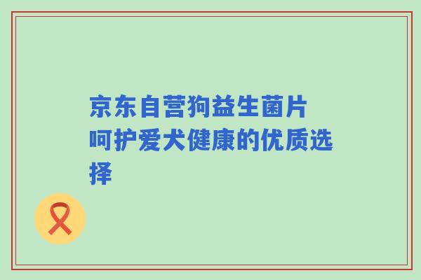 京东自营狗益生菌片 呵护爱犬健康的优质选择